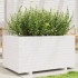 Jardinera madera maciza de pino blanco 90x60x49,5