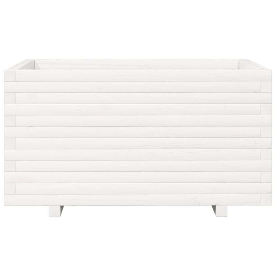 Jardinera madera maciza de pino blanco 90x60x49,5