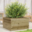 Jardinera de madera de pino impregnada 80x80x45,5 cm