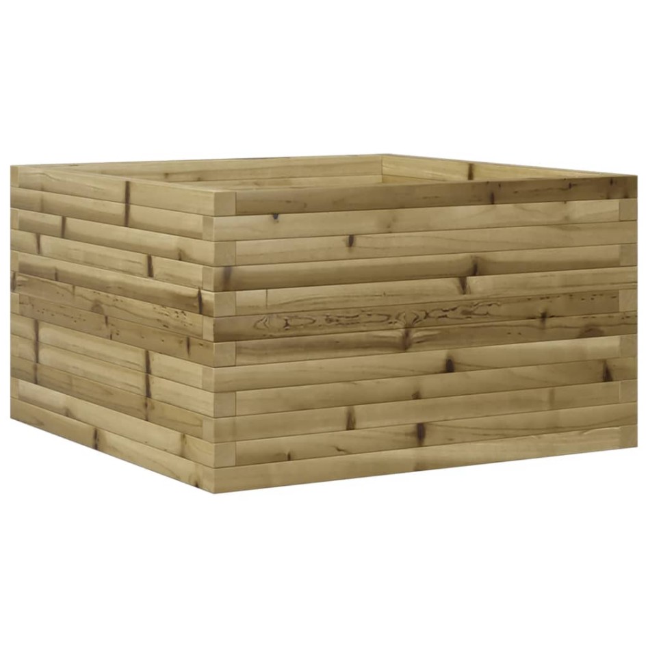 Jardinera de madera de pino impregnada 80x80x45,5