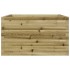 Jardinera de madera de pino impregnada 80x80x45,5