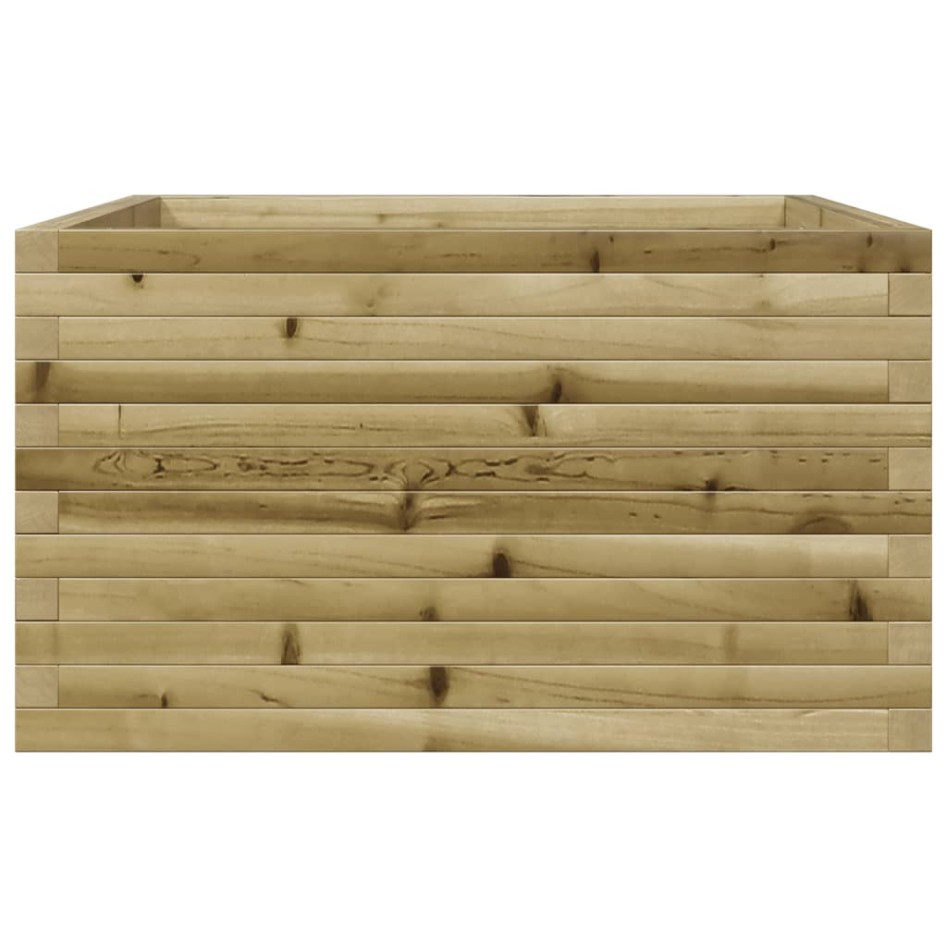 Jardinera de madera de pino impregnada 80x80x45,5