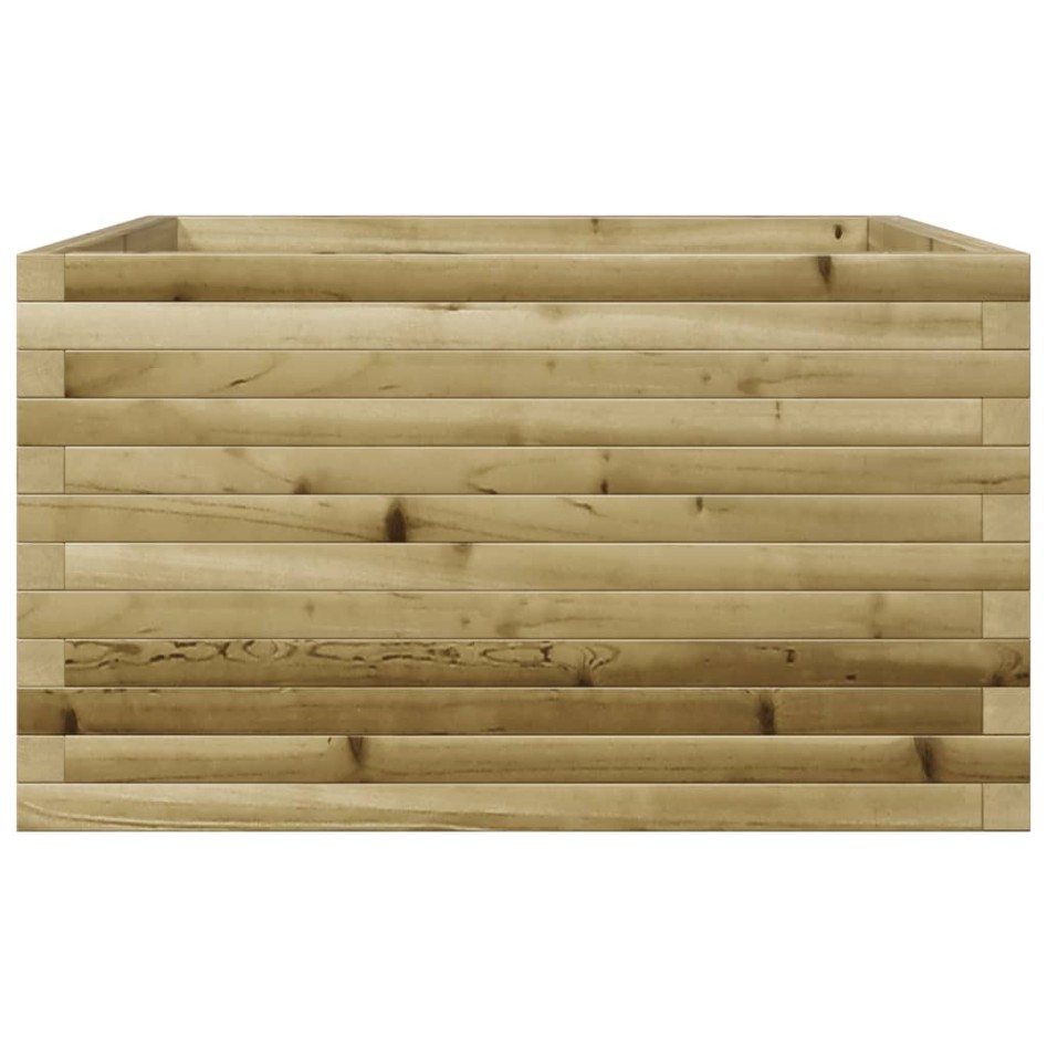 Jardinera de madera de pino impregnada 80x80x45,5
