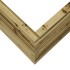 Jardinera de madera de pino impregnada 80x80x45,5