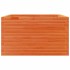 Jardinera de madera maciza de pino marrón cera 80x80x45,5
