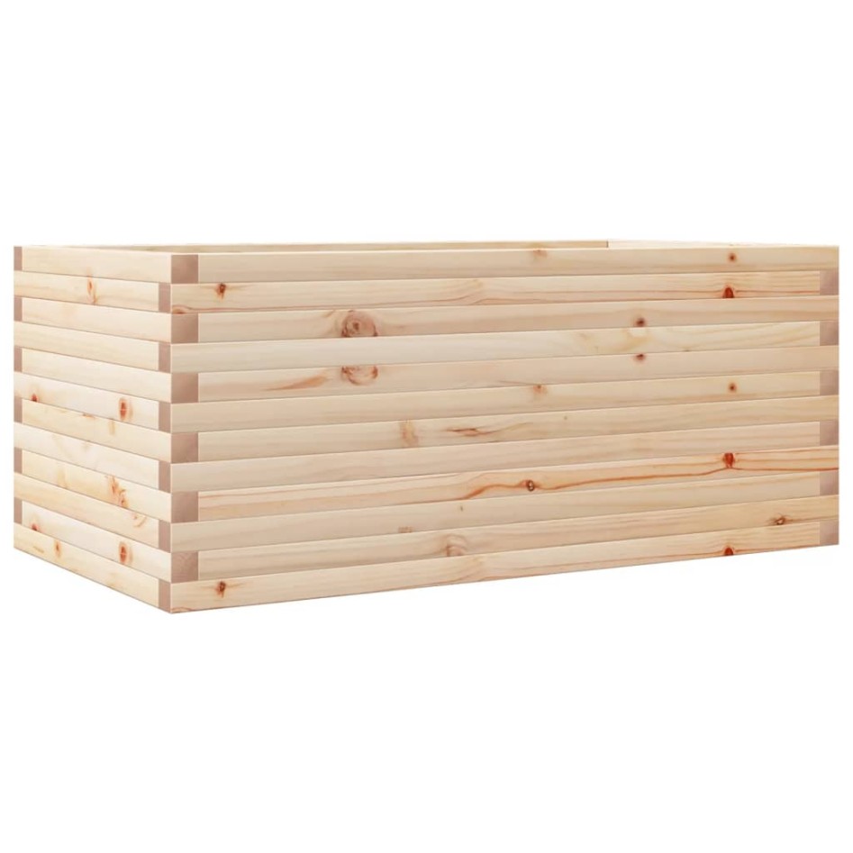 Jardinera de madera maciza de pino 110x60x45,5