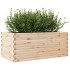 Jardinera de madera maciza de pino 110x60x45,5