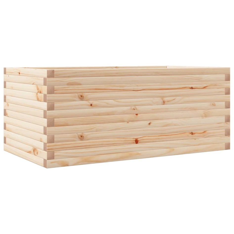 Jardinera de madera maciza de pino 110x60x45,5