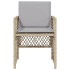 Sillones jardín con cojines 4 uds ratán sintético beige