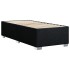 Estructura de cama sin colchón tela negro 90x200