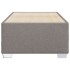 Estructura de cama sin colchón tela taupe 90x200