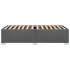 Estructura de cama sin colchón tela gris oscuro 90x200