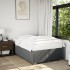 Estructura de cama sin colchón tela gris oscuro 120x190