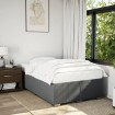 Estructura de cama sin colchón tela gris oscuro 120x190 cm