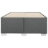 Estructura de cama sin colchón tela gris oscuro 120x190