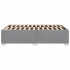 Estructura de cama sin colchón tela gris claro 120x200