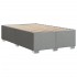 Estructura de cama sin colchón tela gris claro 120x200