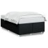 Estructura de cama sin colchón tela negro 120x200