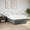 Cama sin colchón tela gris oscuro 140x190 cm