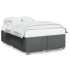 Cama sin colchón tela gris oscuro 140x190