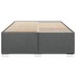 Cama sin colchón tela gris oscuro 140x190