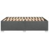 Estructura de cama sin colchón tela gris oscuro 140x200