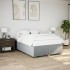 Cama sin colchón tela gris claro 160x200