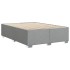 Cama sin colchón tela gris claro 160x200