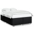 Cama sin colchón tela negro 160x200