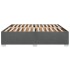 Cama sin colchón de tela gris oscuro 180x200