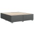 Cama sin colchón de tela gris oscuro 180x200