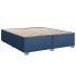 Cama sin colchón tela azul 180x200