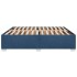 Cama sin colchón tela azul 180x200