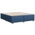 Cama sin colchón tela azul 180x200