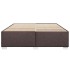 Cama sin colchón tela marrón oscuro 200x200