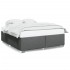 Cama sin colchón tela gris oscuro 200x200