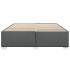 Cama sin colchón tela gris oscuro 200x200