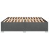 Cama sin colchón tela gris oscuro 200x200