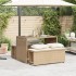 Set comedor de jardín 3 pzas con cojines ratán sintético