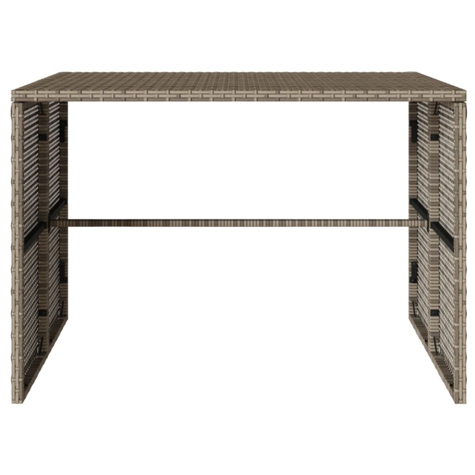 Set comedor de jardín 3 piezas con cojines ratán sintético