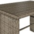 Set comedor de jardín 3 piezas con cojines ratán sintético