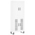 Aparador alto madera contrachapada blanco 69,5x34x180
