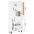 Aparador alto madera contrachapada blanco 69,5x34x180