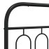 Estructura cama sin colchón con estribo metal negro 183x213