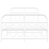 Estructura cama sin colchón con estribo metal blanco 120x200