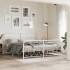 Estructura cama sin colchón con estribo metal blanco 183x213