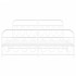 Estructura cama sin colchón con estribo metal blanco 183x213