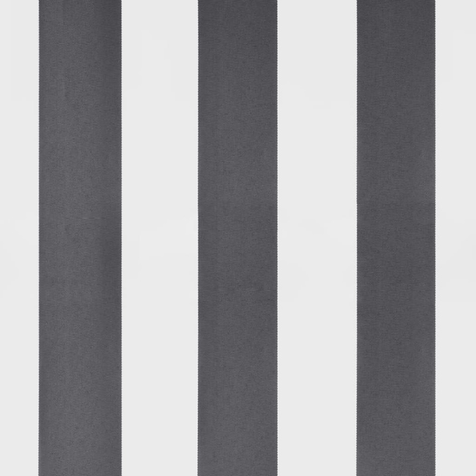 Toldo retráctil aluminio y tela antracita y blanco 3,5x2,5