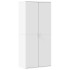 Mueble zapatero de madera de ingeniería blanco 80x39x178