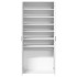 Mueble zapatero de madera de ingeniería blanco 80x39x178